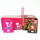 Iklan Percetakan Kotak Kartu Kertas Kustom Kotak Kemasan Pil Peningkatan Badak Kustom Pria Pink Pussycat