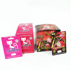 Iklan Percetakan Kotak Kartu Kertas Kustom Kotak Kemasan Pil Peningkatan Badak Kustom Pria Pink Pussycat