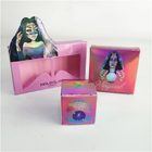 Pink Eyelash Hot Stamping Offset Printing Kotak Kertas Holografik