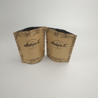 Stand Up Ziplock Mylar Packaging Coffee Bag Produsen Kertas Kraft Coklat 12oz Coffee Bags With Valve