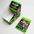 THC Weed 120mic CMYK Tobacco Leaf Packaging Bag Untuk Bear Gummy