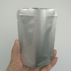 Kantong Aluminium Foil Perak Bening Kustom Segel Panas Aluminium Foil Silver Mylar Tas Kemasan Penyimpanan Makanan dengan Tear Notch