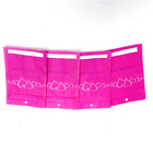 pink Printed Three Side Sealed Mylar Pouch Dengan Jendela Transparan Bening Untuk Kemasan Gelang / perhiasan