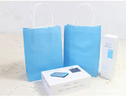 Beautiful Blue Printing Kraft Paper Bags Ukuran Sedang Untuk Berbelanja