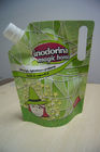Green Drink Spout Pouch Packaging Die Cut Handle untuk LIquid Packaging