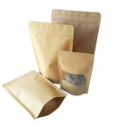 Reusable Snack Bag Packaging Kustom Dicetak Kraft Food Stand Up Pouch Sertifikat SGS
