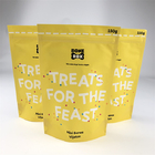 CMYK Pet Food Packaging Aluminium Foil Bag Berdiri Dengan Ritsleting