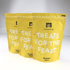 CMYK Pet Food Packaging Aluminium Foil Bag Berdiri Dengan Ritsleting
