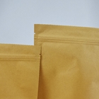 Kantong Kertas Kraft Doypack Berdiri Sendiri Untuk Makanan Ringan Teh Buah Kering Kue