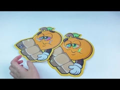 Holograph Custom Shaped Aluminium Soft Touch 3.5g kemasan makanan Mylar Bags Die Cut Pouches