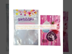 Childproof Edible Mylar Cali 3.5g Bag Fast Delivery Diterbitkan Logo Anda Soft Touch Holographic