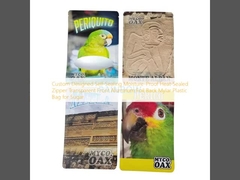 Desain Custom Self-Sealing Moisture-Proof Heat-Sealed Zipper Transparan Front Aluminium Foil Back Mylar Plastic Bag untuk Gula