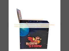 Custom Retail Display Lipat 3.5g Kotak kertas untuk Sarapan Segera Buah Kering Kacang Biji Makanan Kemasan