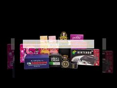 Kothak Kertas Kraft Pribadi Lipat Hard Kardus Goresan Kemasan Kotak Tampilan Kardus Goresan UV