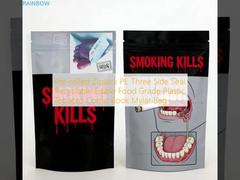 Pre-rolled Ziplock PE Tiga Sisi Seal Daur Ulang Makanan Berkualitas Makanan Plastik Rokok Buku Komik Mylar Bag
