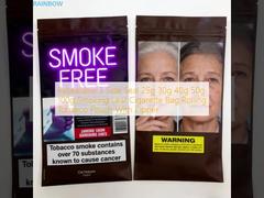 Segel sisi 3 yang dapat ditutup kembali 25g 30g 40g 50g 100g Tas Rokok Daun Gulung Tas Tembakau Dengan Zipper