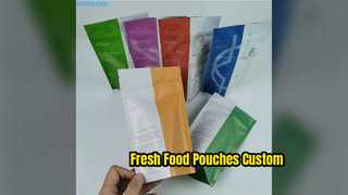 Kantong Makanan Kustom Tas Stand Up Matt Aluminium Foil