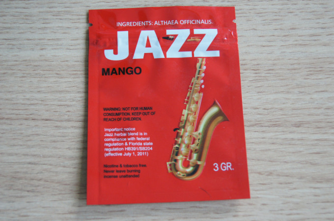 3g Red JAZZ Potpourri Herbal Incense Packaging dengan Zipper / Tear Notch