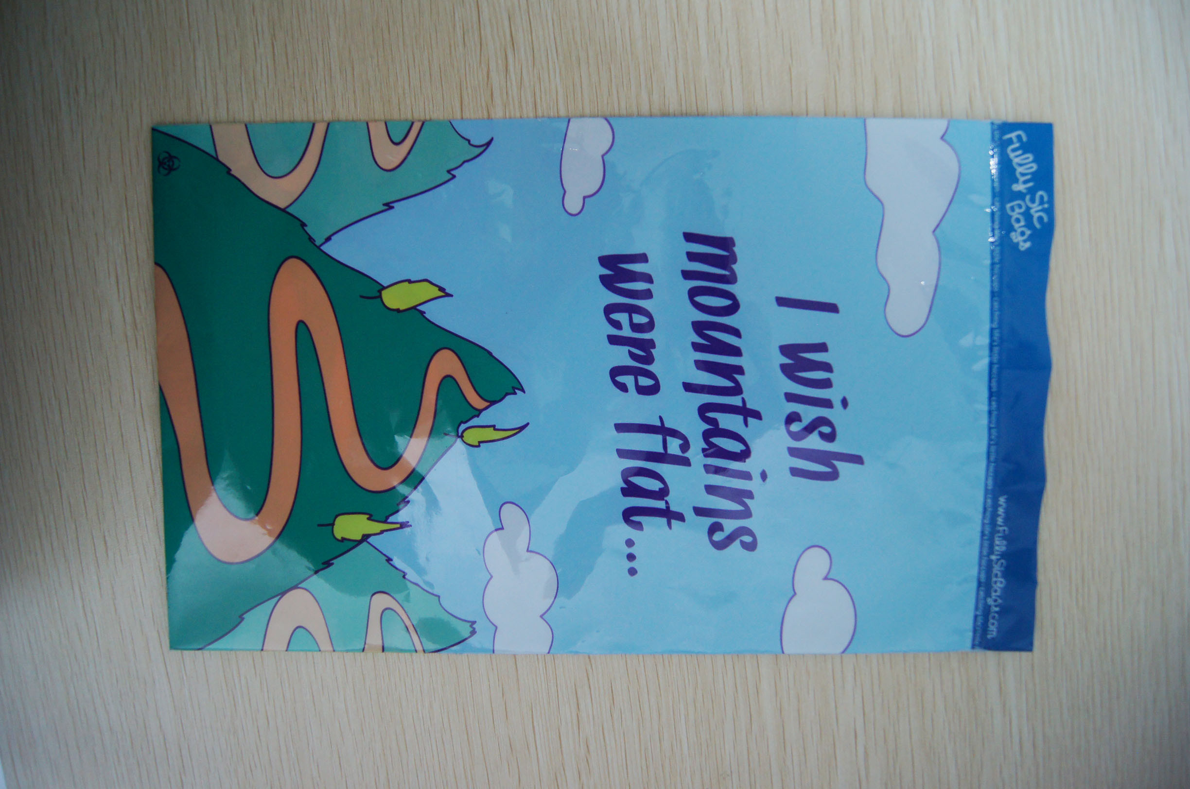 Ldpe Printed Grip Seal Bags Biru Dengan Kartun Kecil Untuk Mainan Anak