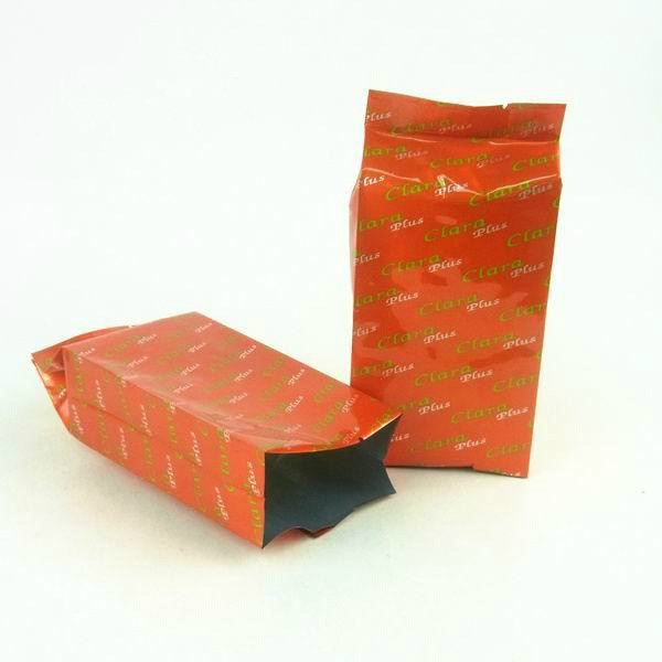 Disesuaikan Stand Up Tea Bags Kemasan Colorful Dicetak Dengan Side Gusset