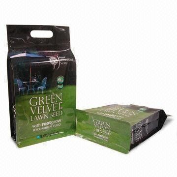 Kantong Makanan Hewan Plastik Tidak Beracun Dengan Bagian Bawah Rata Dan Pegangan