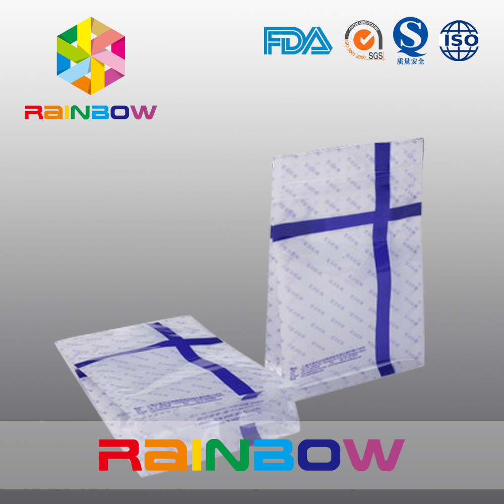 Gravure Dicetak Datar Bawah Kantong Plastik Kemasan Ziplock Food Grade Resealing