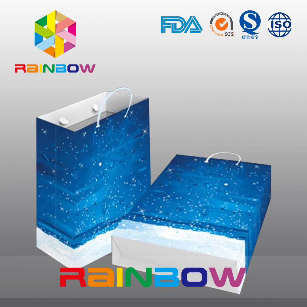 Tas Kertas Disesuaikan Dengan Desain Impian dengan Gagang untuk Berbelanja