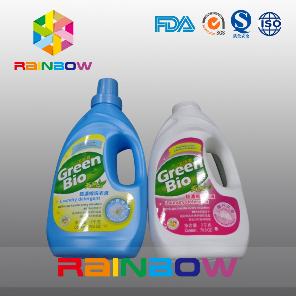 Stiker Tahan Air Untuk Botol Plastik, Label Lengan Perekat Diri Untuk Botol Deterjen Cair