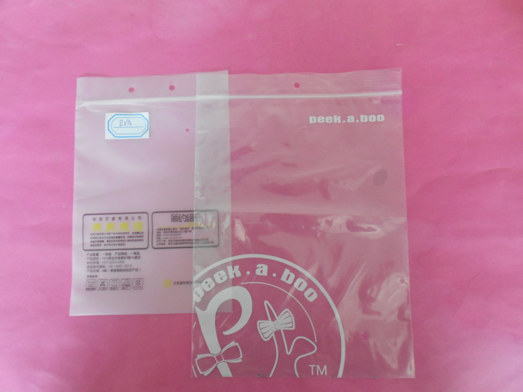 IDPE Cellophane Printed Grip Seal Bags Plastik Bening Dipasang Kembali Grip Seal Zipper Bag