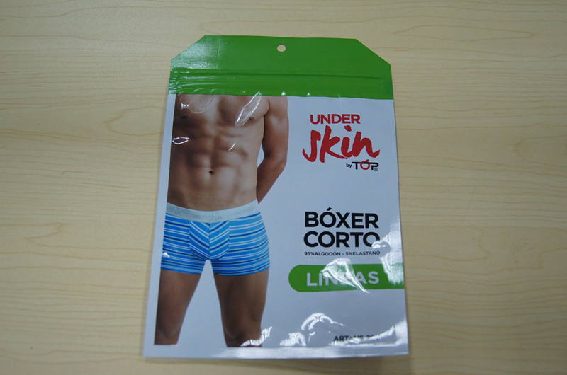 Kantong Plastik Pakaian Pria Tas Kantong Pacakging Noni dengan Ritsleting