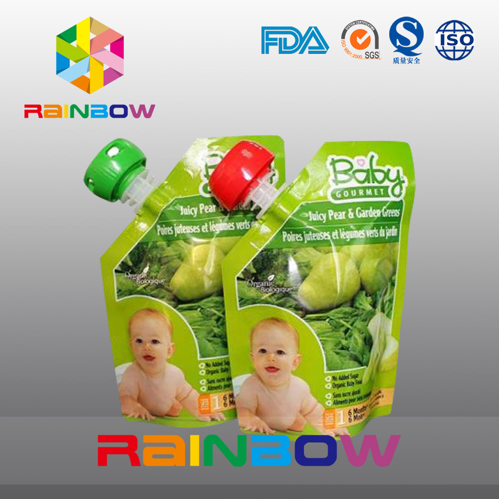 Eco Bayi Spout Pouch Kemasan Cair / Stand Up Pouch Juice Liquid