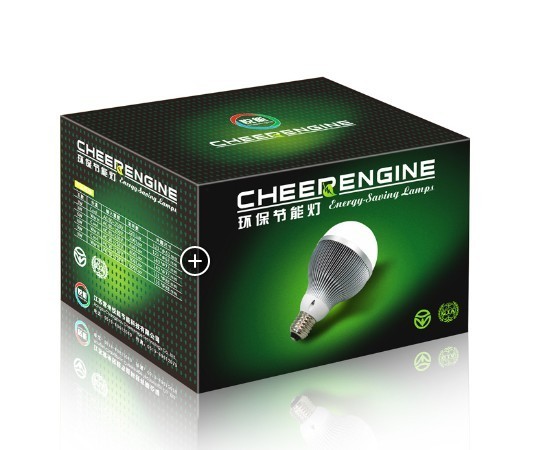 Kotak Kemasan Kertas Led Light Bola Ramah Lingkungan Dengan Logo Cetak Kustom