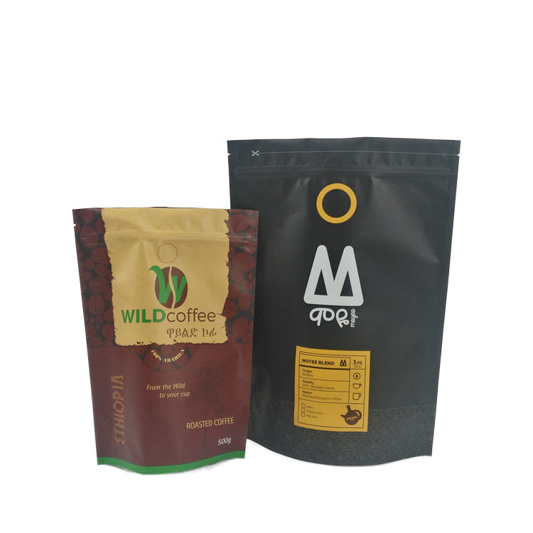 Mylar Paper Stand Up Pouch Zipper Gravure Printing Plastic Package Bag Dengan Logo