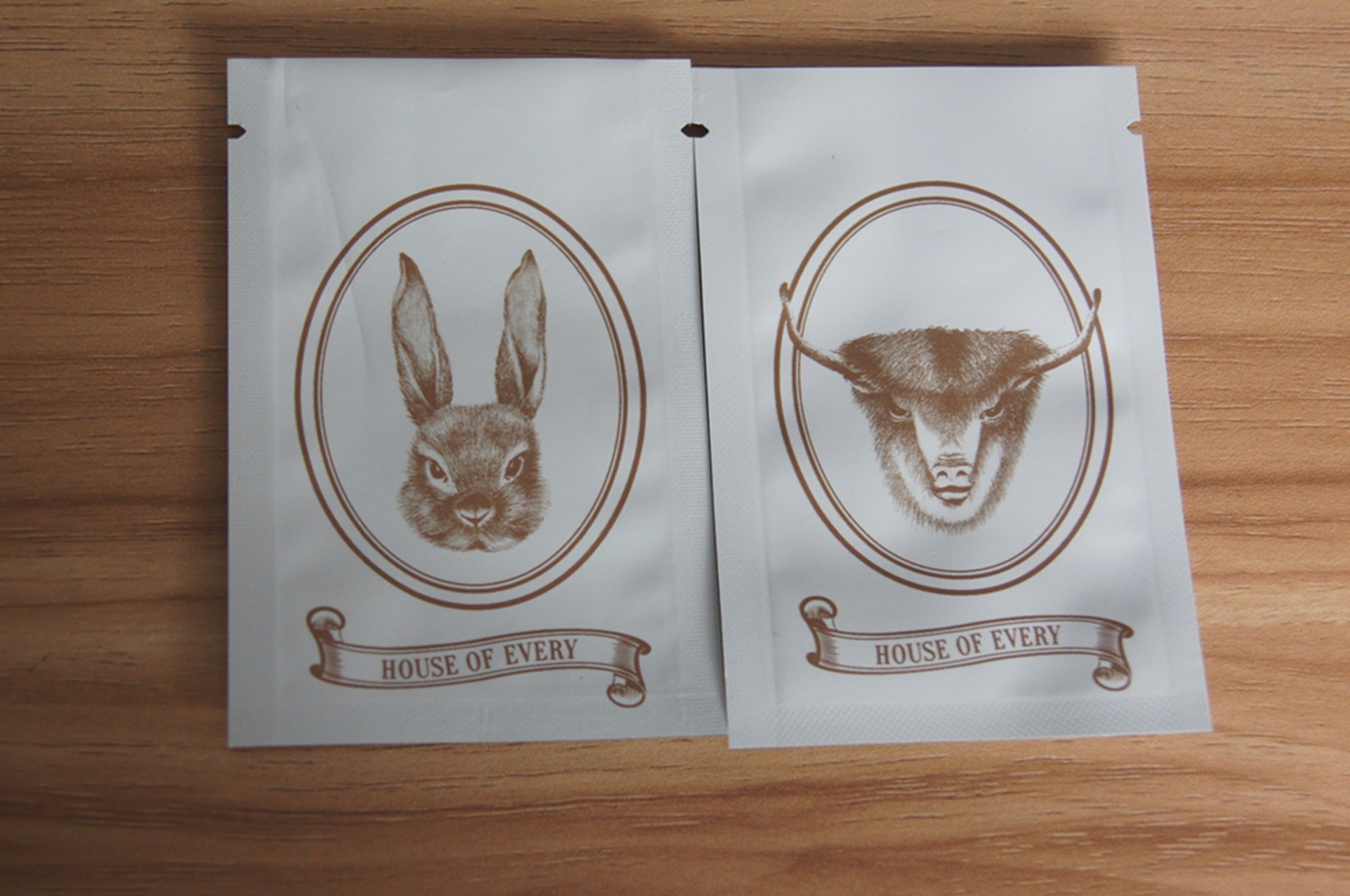 Matt White Mini Ziplock Grip Seal Bags Untuk Pengemasan Rempah / Benih / Herbal