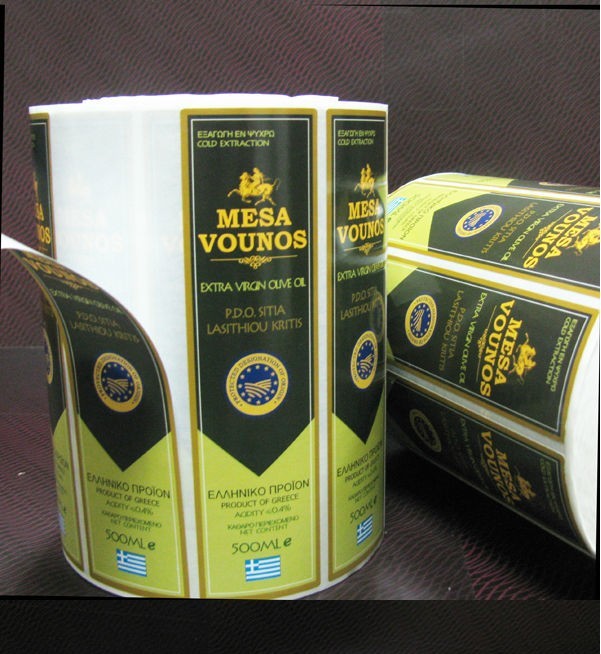 Hot Stamping Label Desain Kustom Botol Anggur Merah / Stiker Label Pribadi