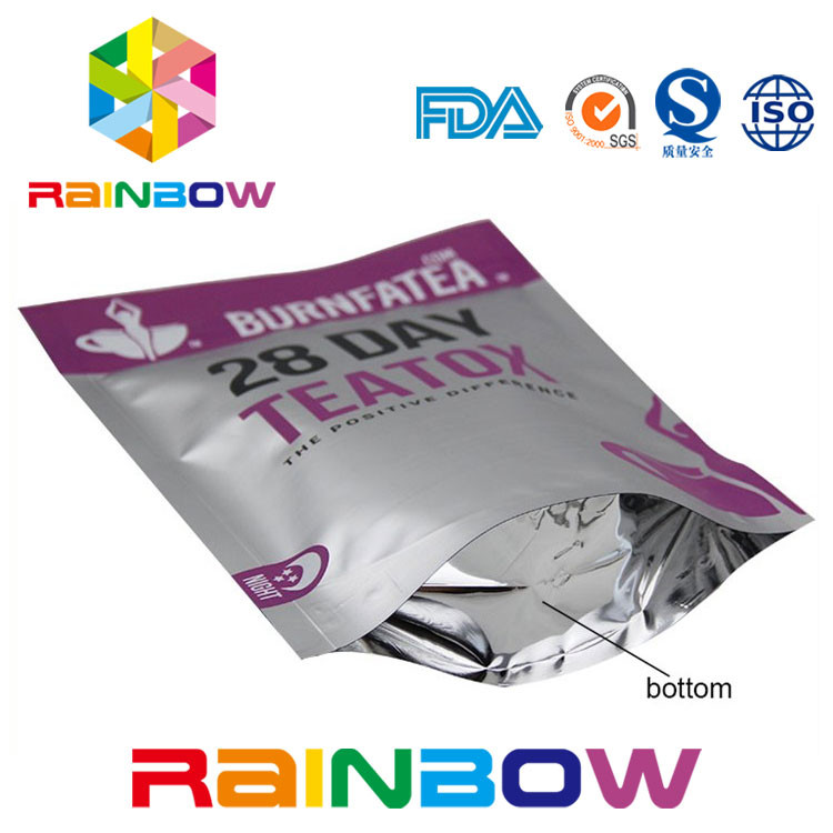 Food Grade Kantong Plastik Kemasan Mylar Ziplock Laminated Tea Packing Bag