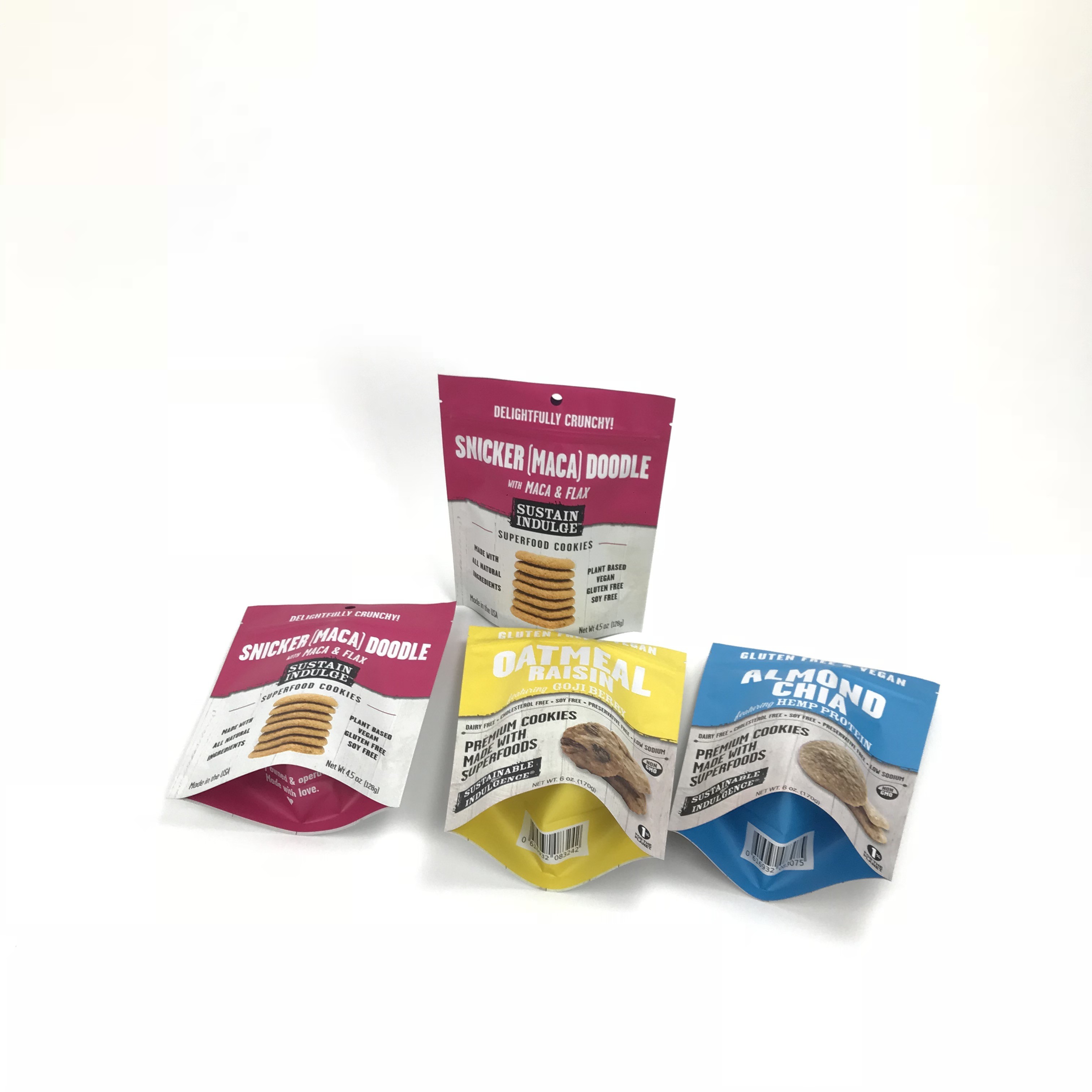 3.5g Bau Bukti Ziplock Stand Up Pouches Sugar Candy Cookie Plastic Packaging Pouch