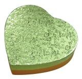 kotak kertas hadiah mewah daur ulang mewah, kotak kertas hijau untuk cokelat