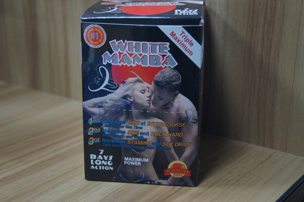 Seks Pills Peningkatan Tampilan Kotak Kertas Dan Kartu Black Panther Box