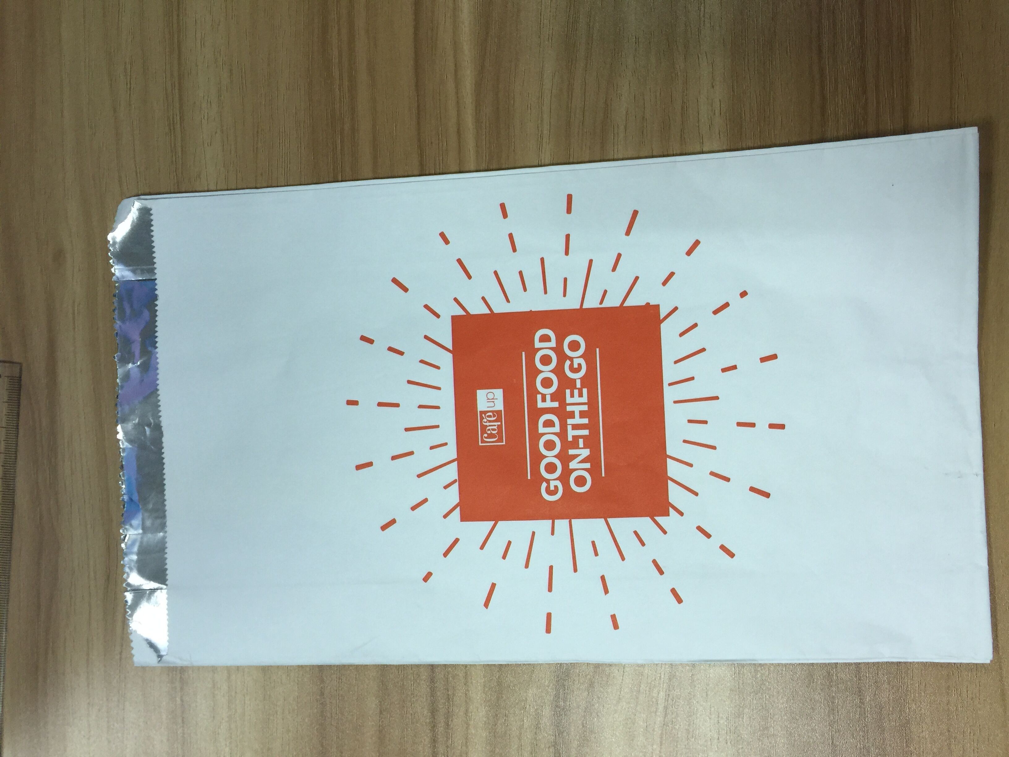 Kertas Kraft Berjajar Foil Di Dalam Panggang Ayam Kemasan Desain Disesuaikan