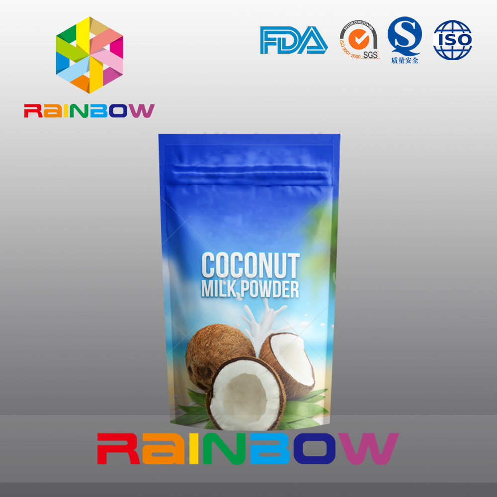 Kolagen Bubuk / Kambing Susu Bubuk Kantong Aluminium Foil Murni Dengan Ritsleting