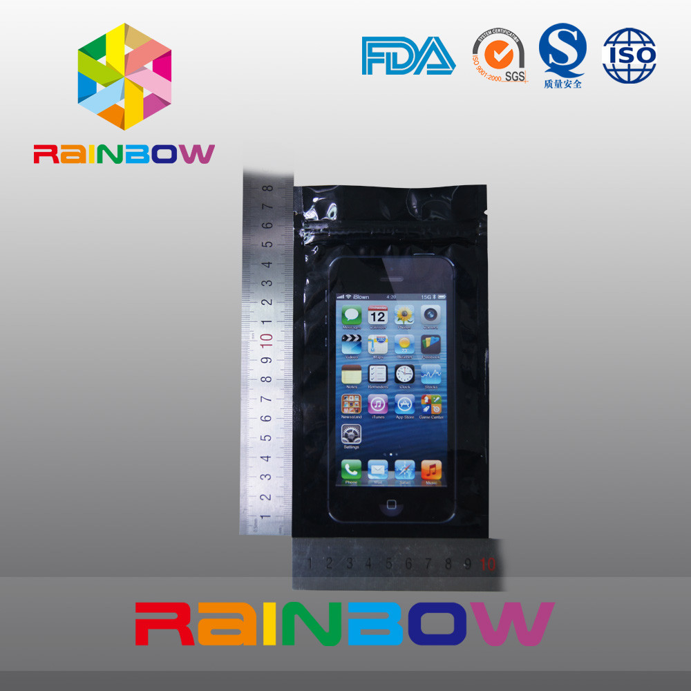 Font Clear Window Anti Static Bag Kemasan Telepon Dengan Lubang Gantung