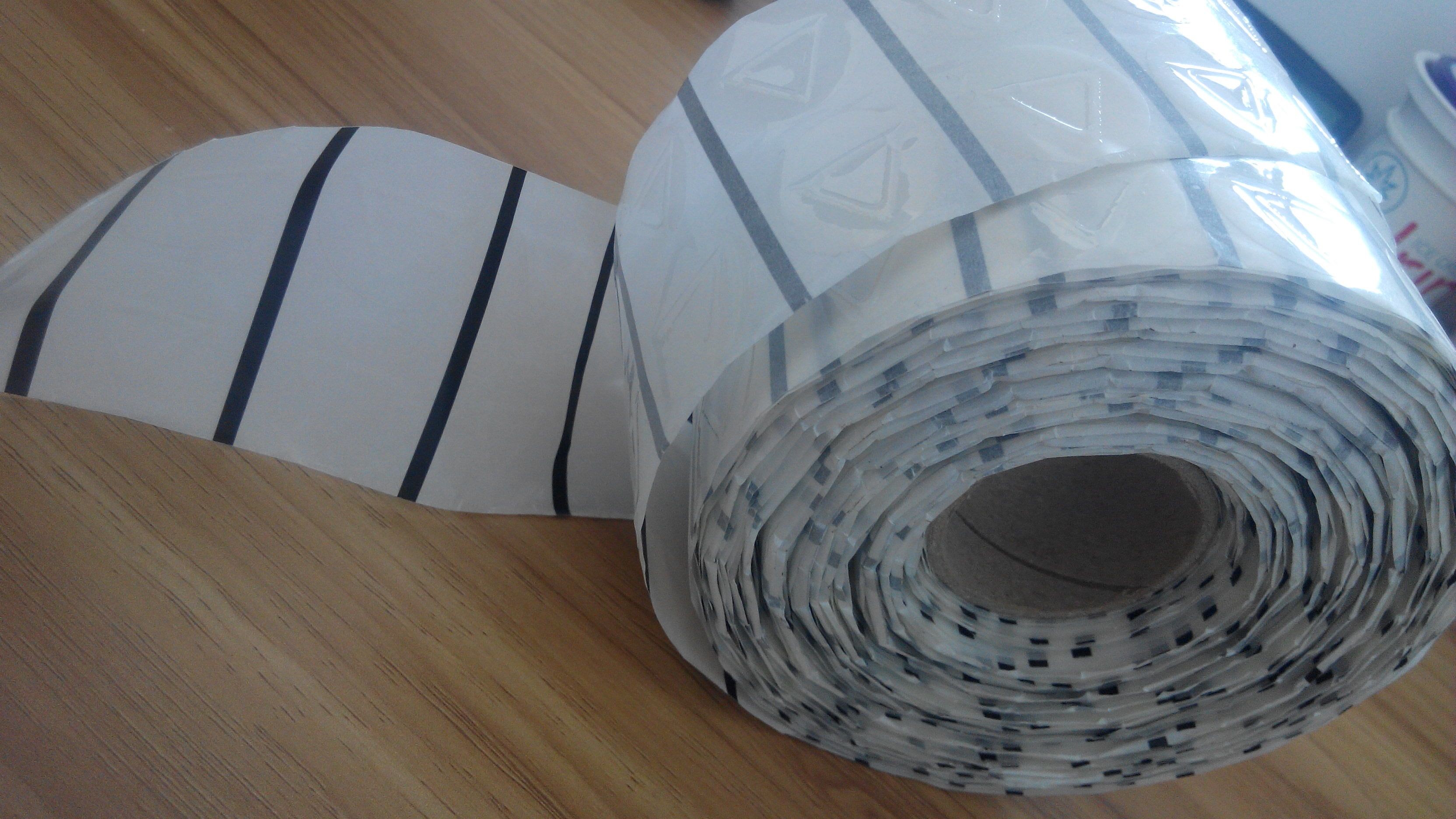 Label Peringatan Taktil Buta Manusia Kustom Menyusut Lengan Label Dengan Gulungan Untuk Botol