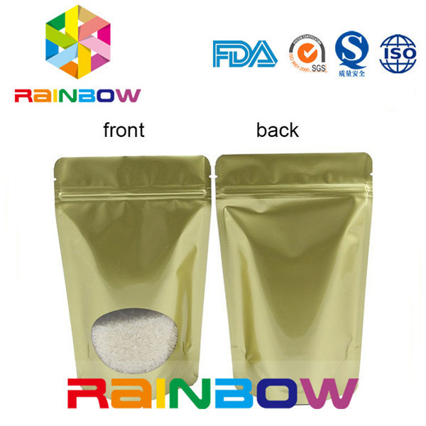 Food Grade Stand Up Zipper Bag Untuk Coconut Chips / Pet Food / Snack / Biscuit