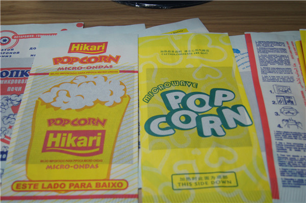 Food Grade Flat Bawah Coklat Disesuaikan Paper Bags Top Terbuka untuk Snack