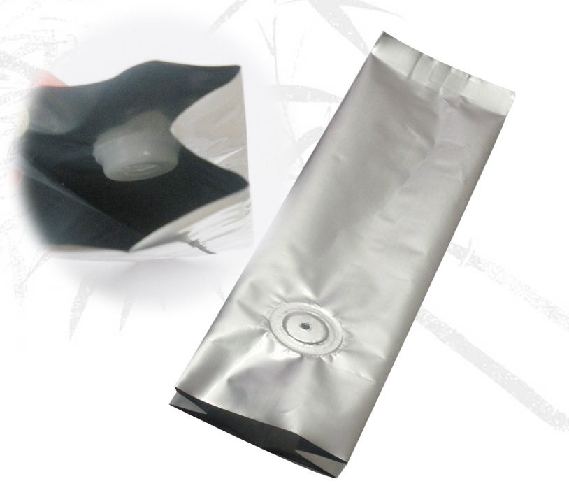 Disesuaikan Kopi / Teh Kraft Sisi Gusset Aluminium foil Kraft Paper Food Bag