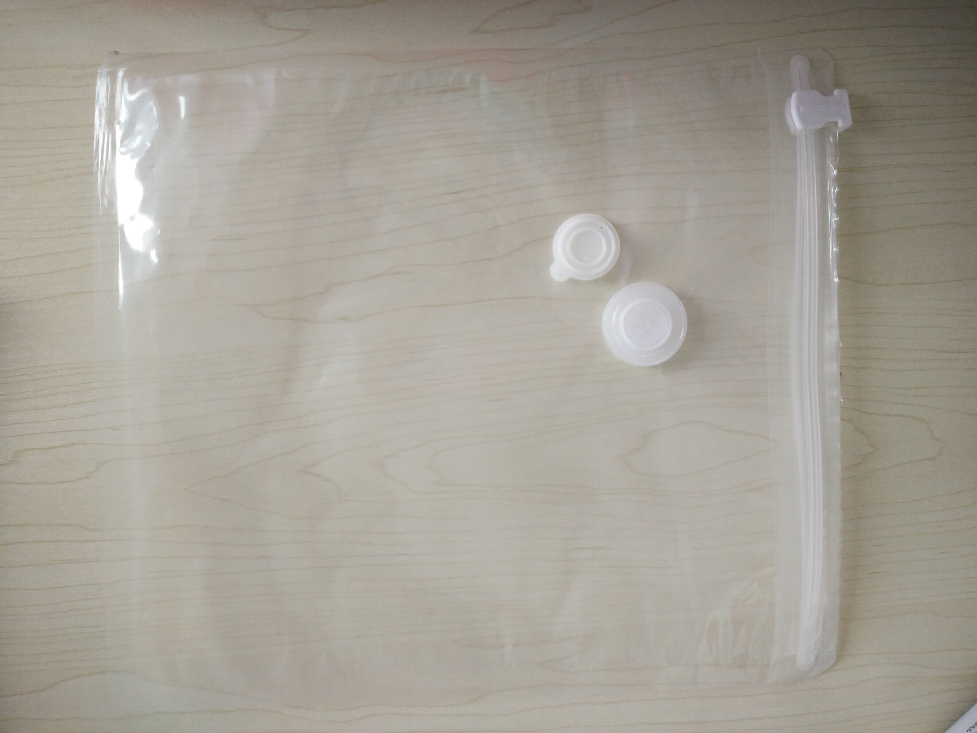 Komposit beku makanan vakum segel kantong dengan katup udara untuk sayuran dan buah-buahan