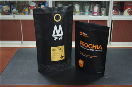 Tas Kopi Stand Up Custom Cetak Dengan Degassing Valve / Coffee Bean Packaging Bag