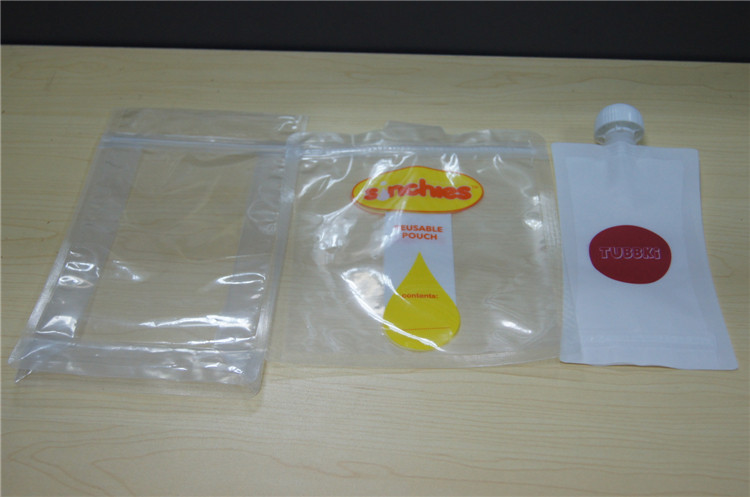 Disetujui FDA 500ml Organik Minuman Madu Minuman Kemasan Stand Up Spout Bag