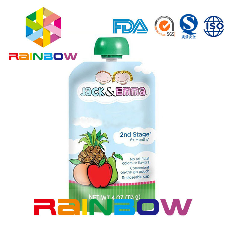 500ml Organik Minuman Madu Fermentasi Stand Up Spout Pouch Kemasan Disetujui FDA